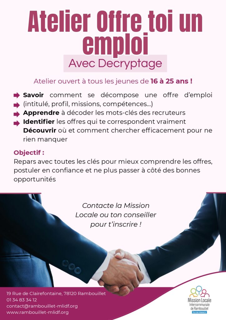 Atelier Offre Toi Un Emploi